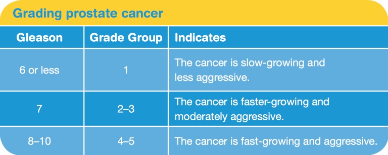 grades of prostate cancer